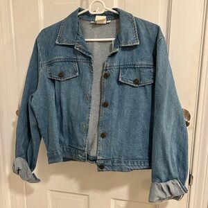 Vintage Cropped Denim Jacket